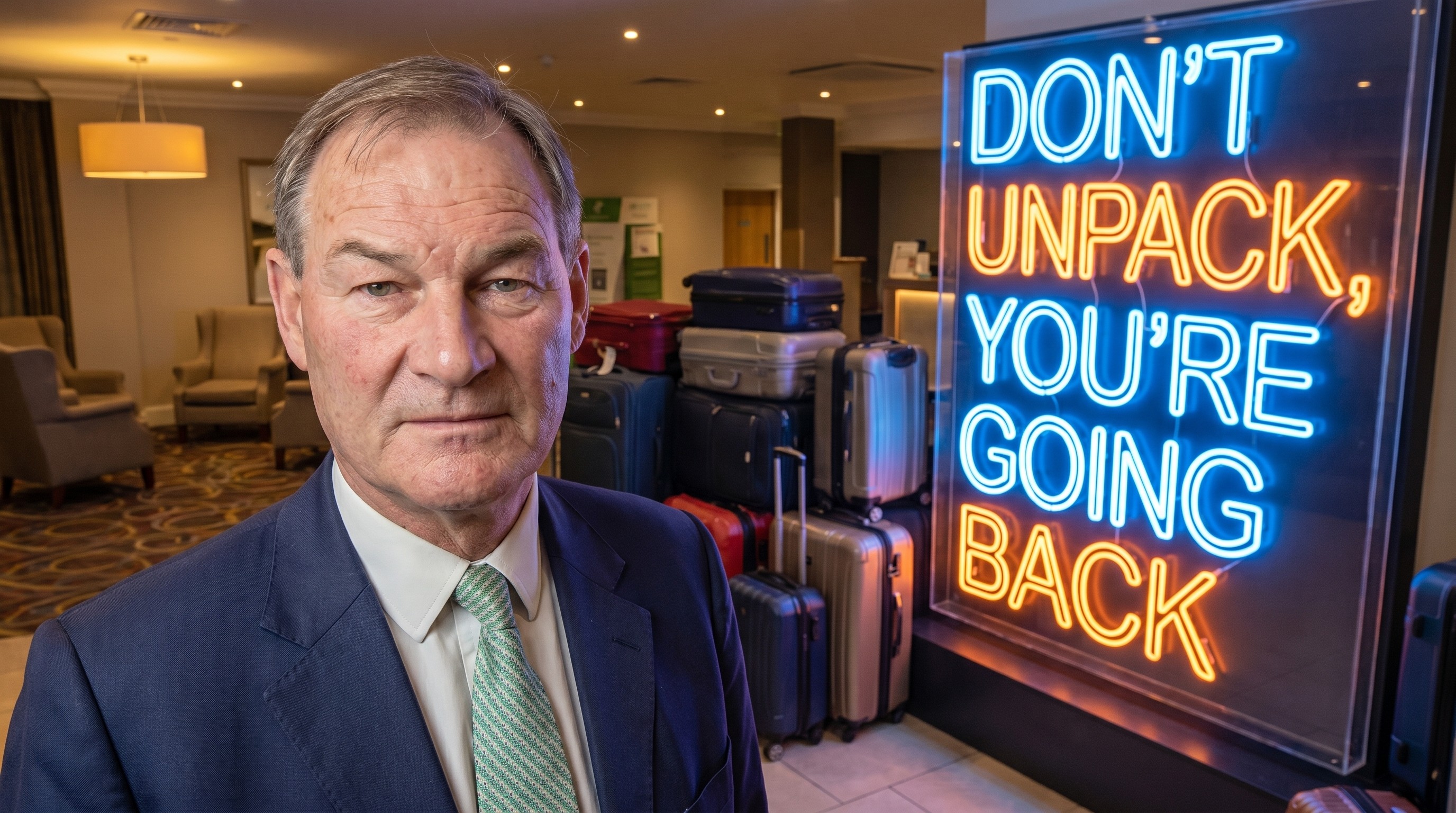 rupert lowe don't unpack... you're going back!