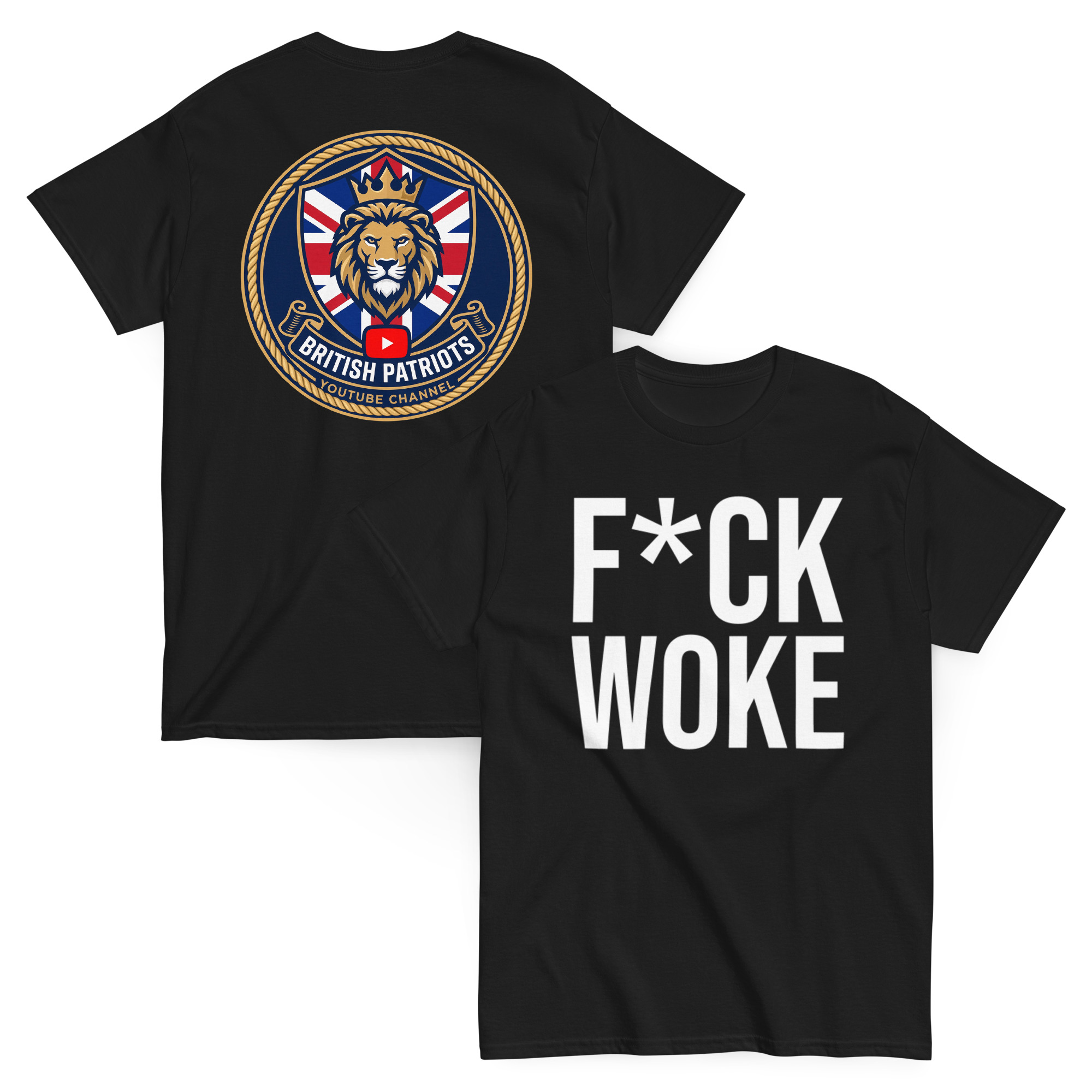 F*CK WOKE unisex classic tee - Image 2