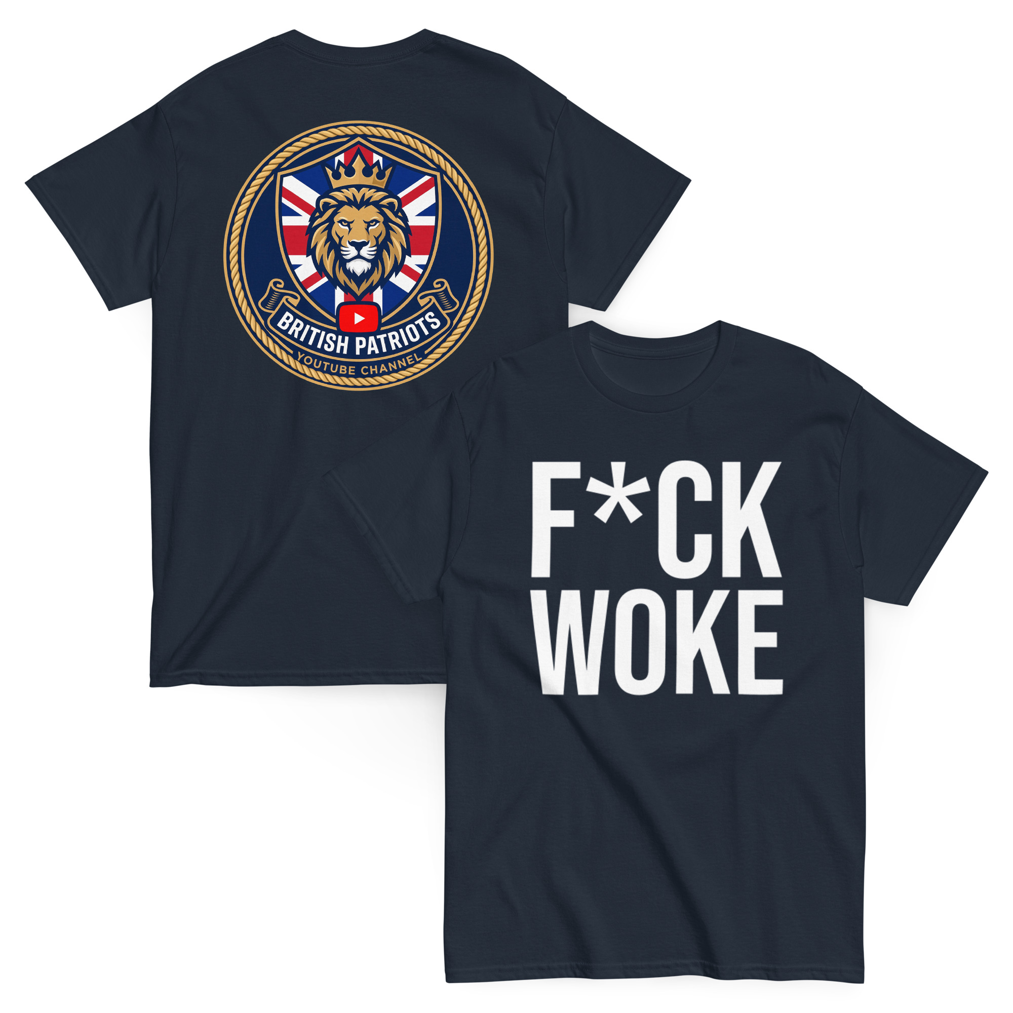 F*CK WOKE unisex classic tee - Image 3