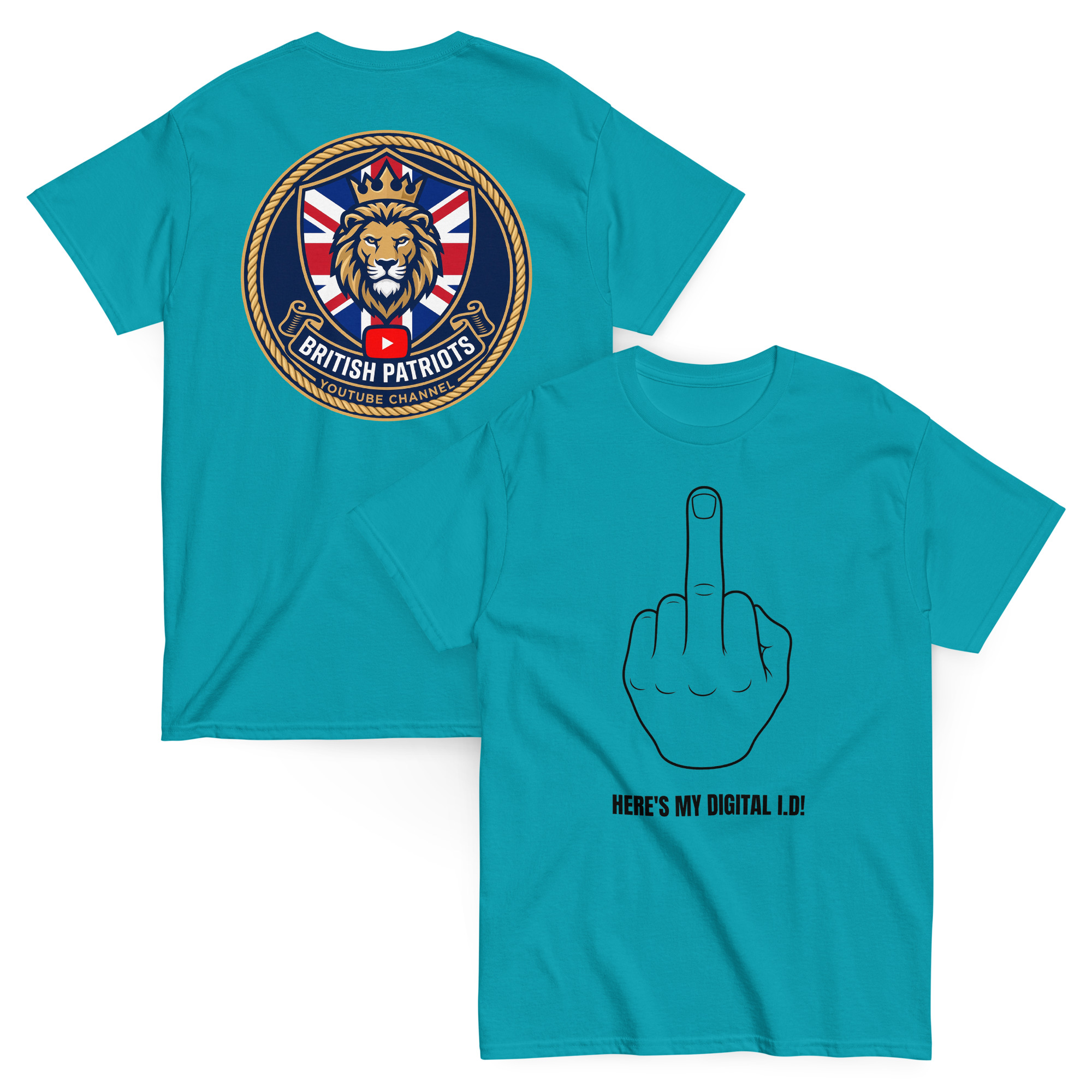 Here's My Digital I.D! unisex classic tee - Image 3