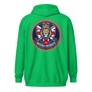 British Patriots unisex heavy blend zip hoodie