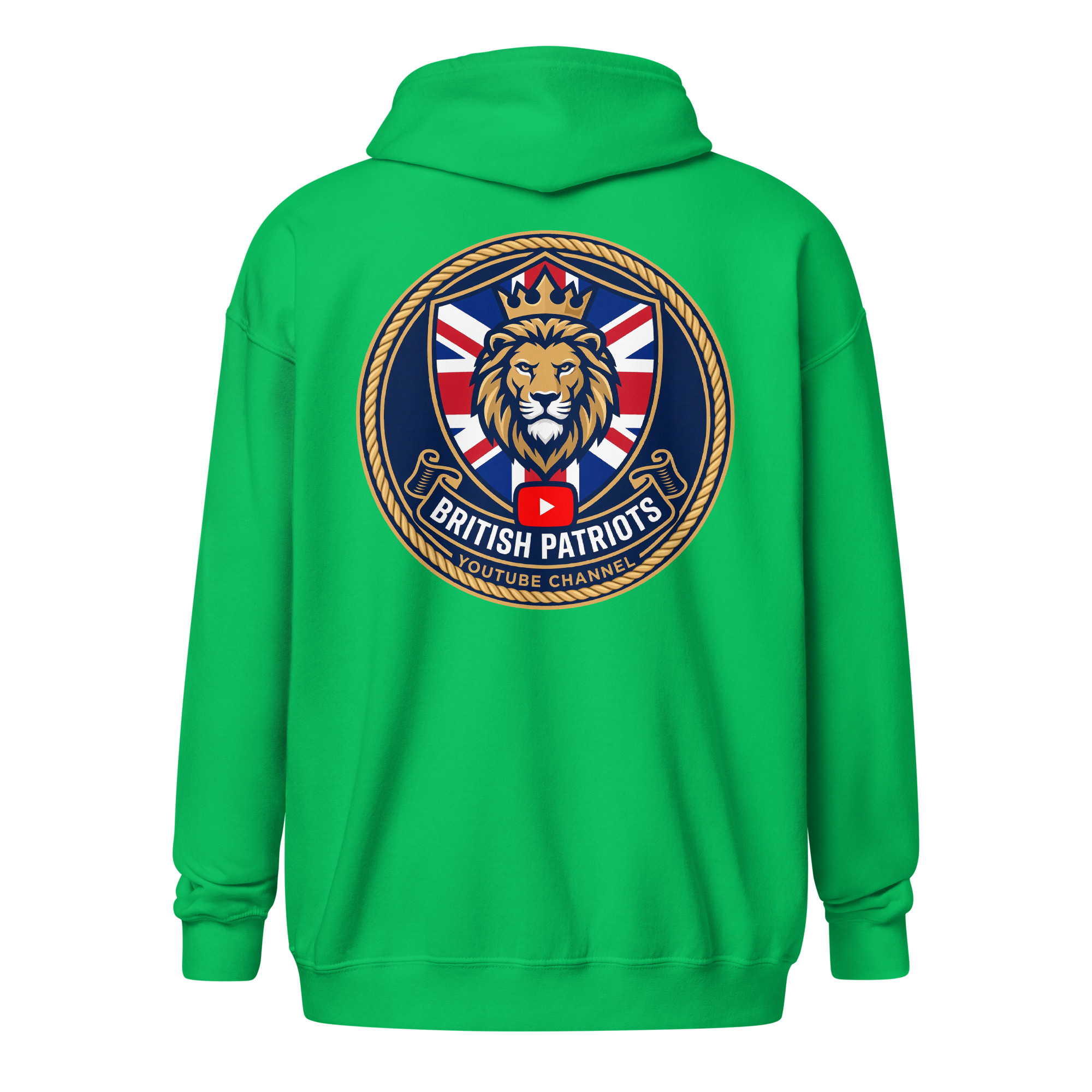 British Patriots unisex heavy blend zip hoodie